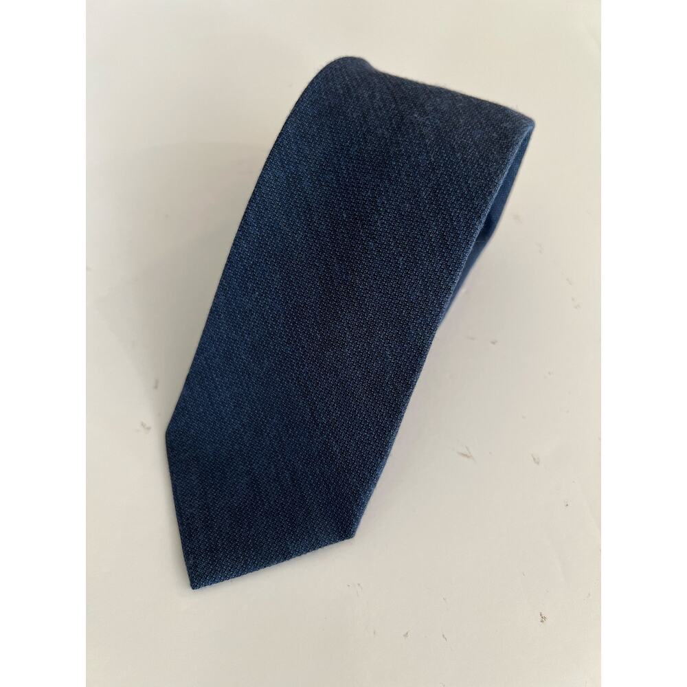 Calvin Klein Men's Neck Tie Jean Blue Viscose & Silk JL